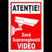 indicator de informare  atentie  zona supravegheata video